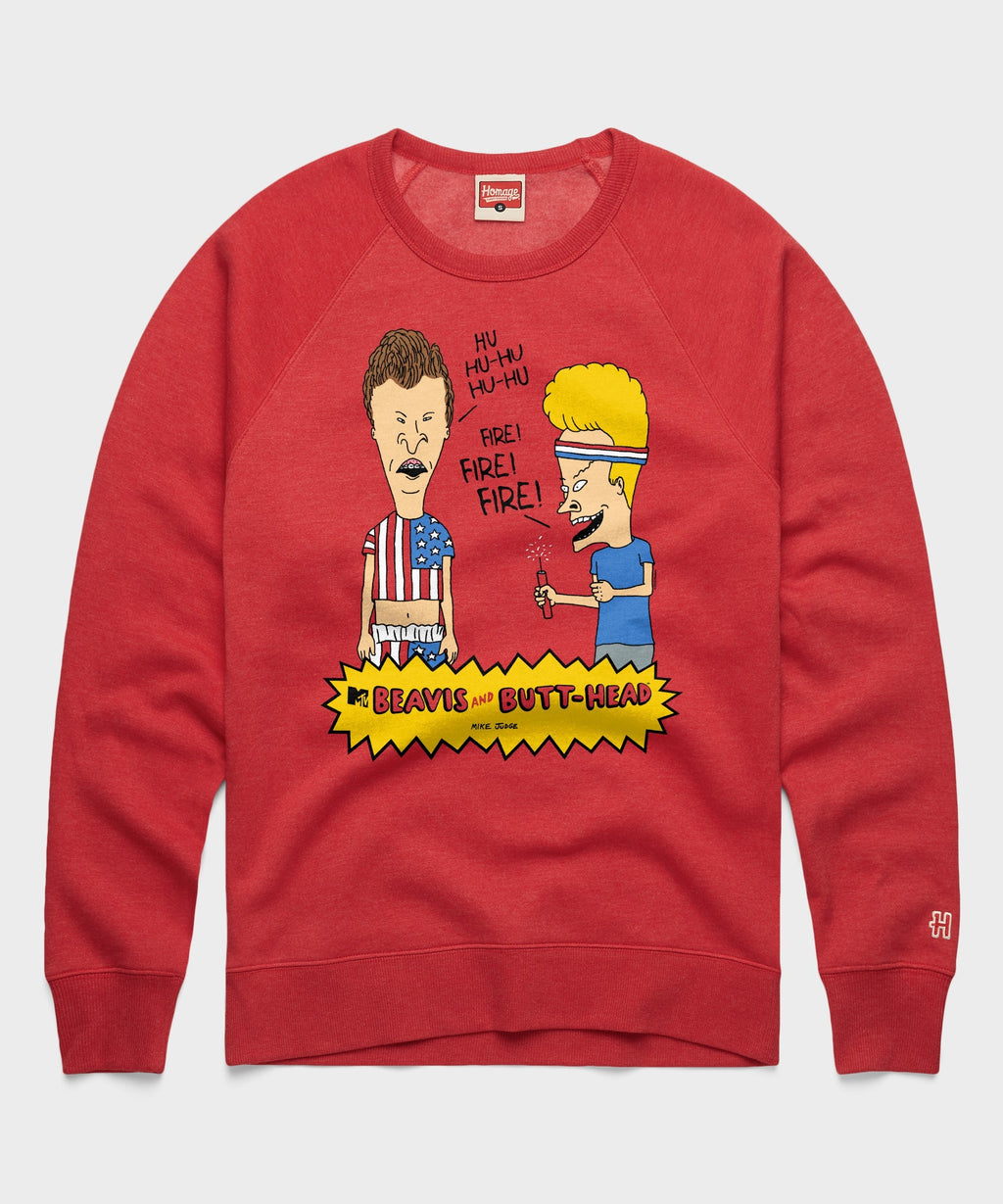Beavis And Butt-Head Fireworks Crewneck product image 1