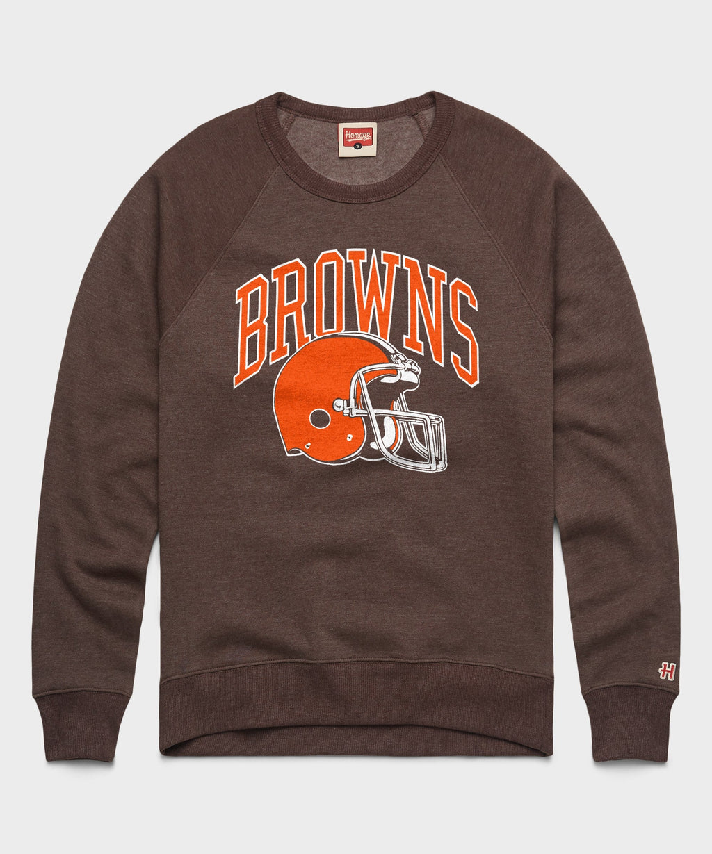 Cleveland Browns Helmet Retro Crewneck product image 1