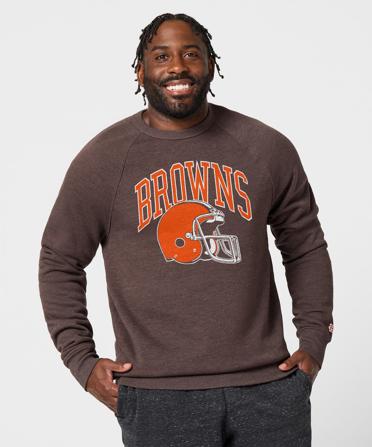 Cleveland Browns Helmet Retro Crewneck product image 3