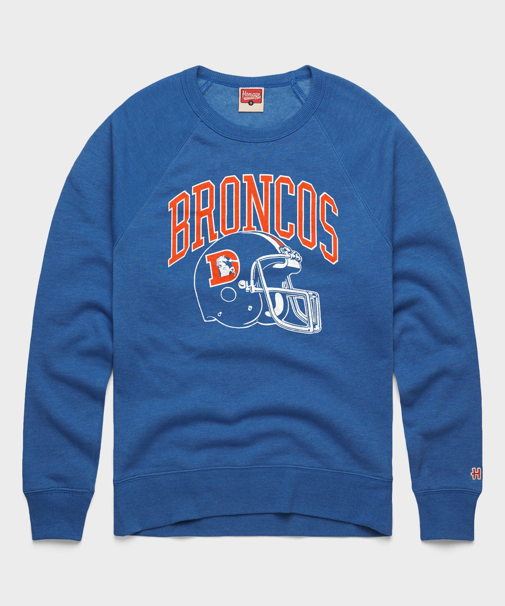 Denver Broncos Helmet Retro Crewneck product image 1