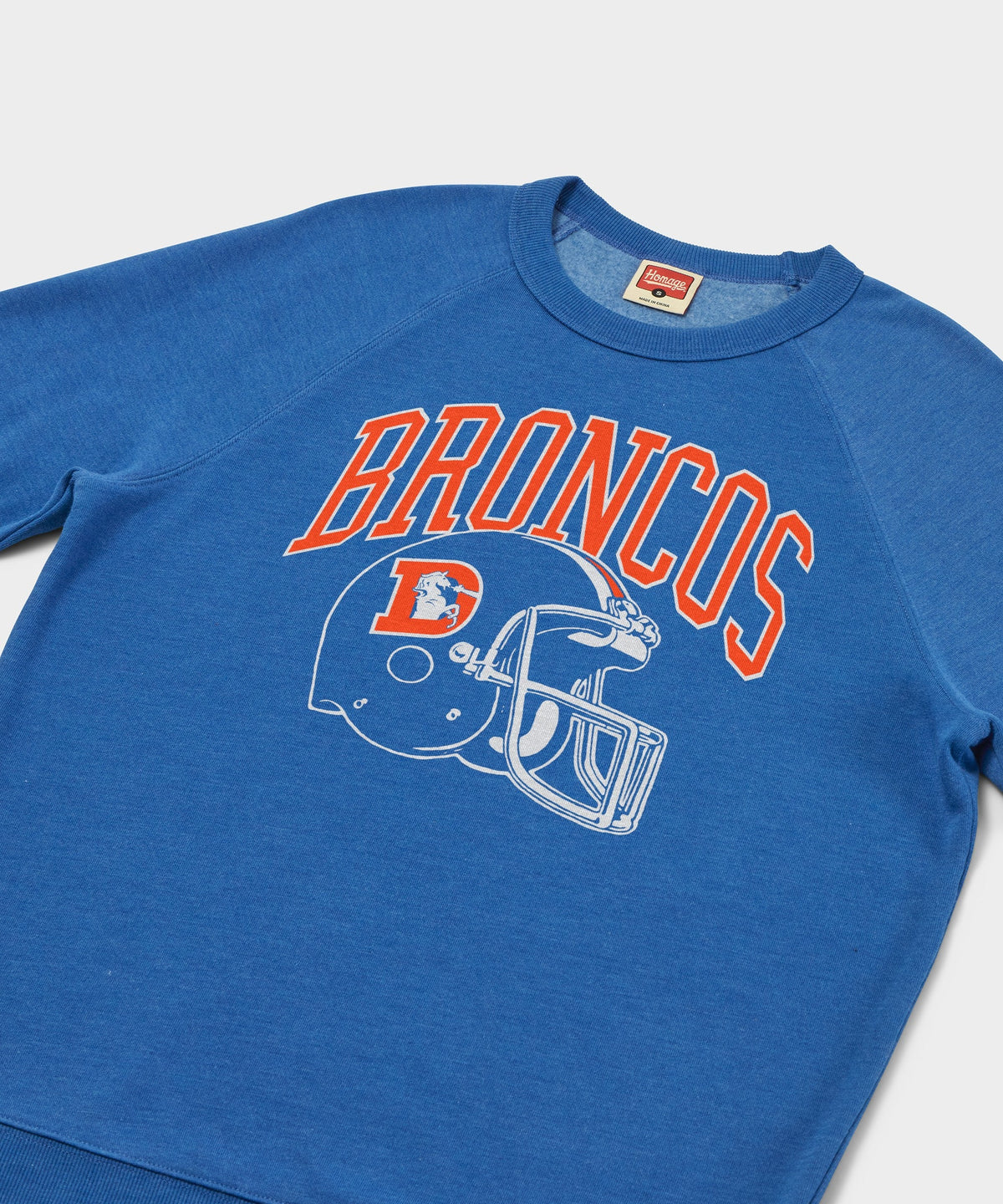 Denver Broncos Helmet Retro Crewneck product image 2