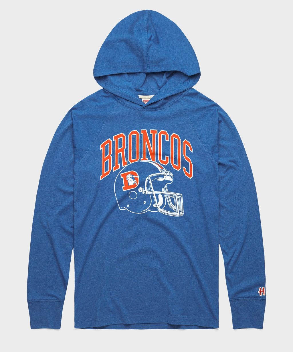 Denver Broncos Helmet Retro Lightweight Hoodie product image 1