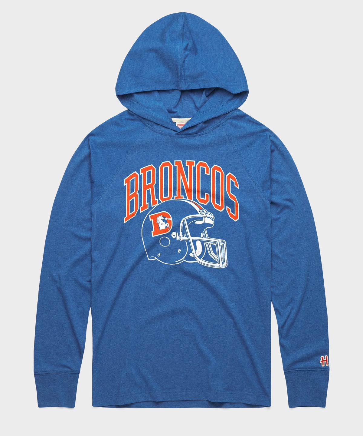 Denver Broncos Helmet Retro Lightweight Hoodie product image 1