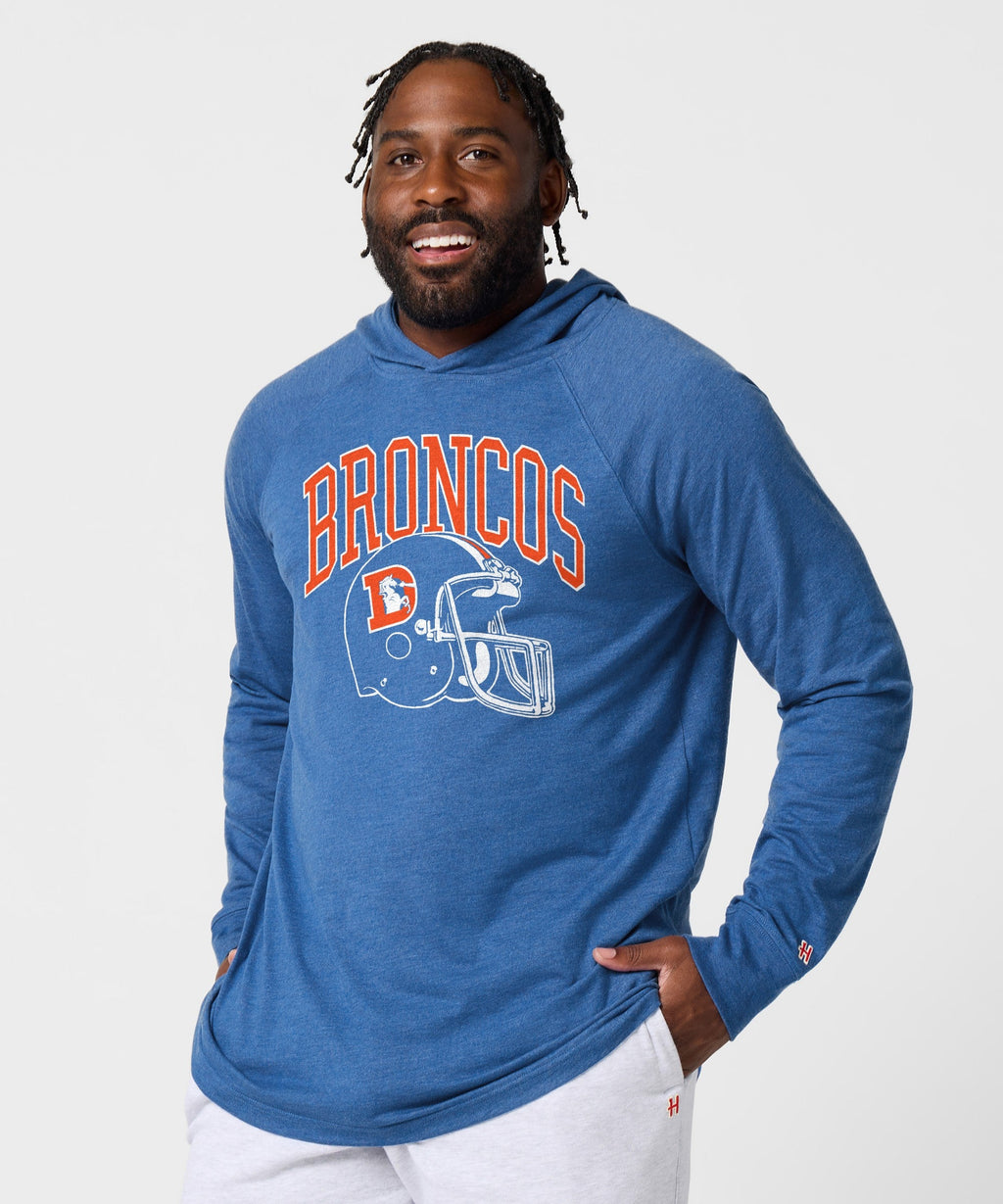 Denver Broncos Helmet Retro Lightweight Hoodie product image 3