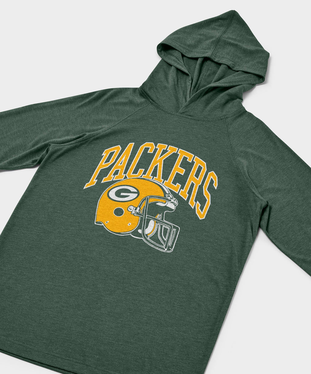 Green Bay Packers Helmet Lightweight Hoodie product image 2