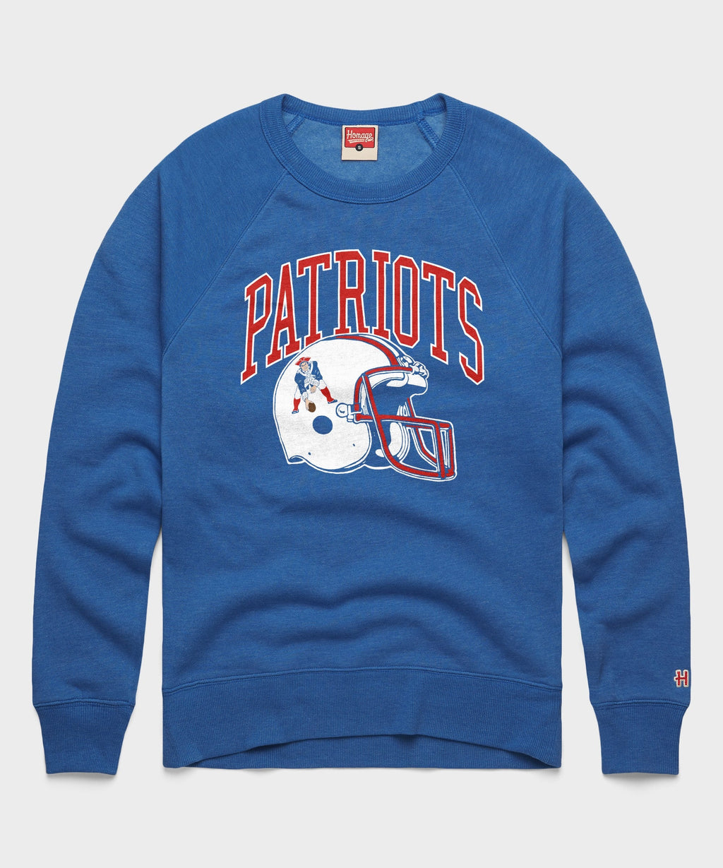 New England Patriots Helmet Retro Crewneck product image 1